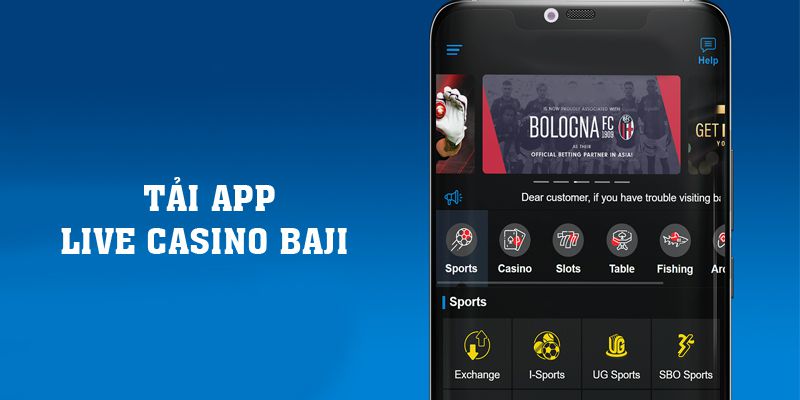 Hướng dẫn tải app Live Casino Baji
