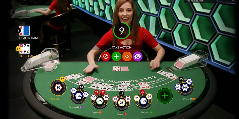 Chơi bản demo live casino có cơ hội tương tác với sòng bài